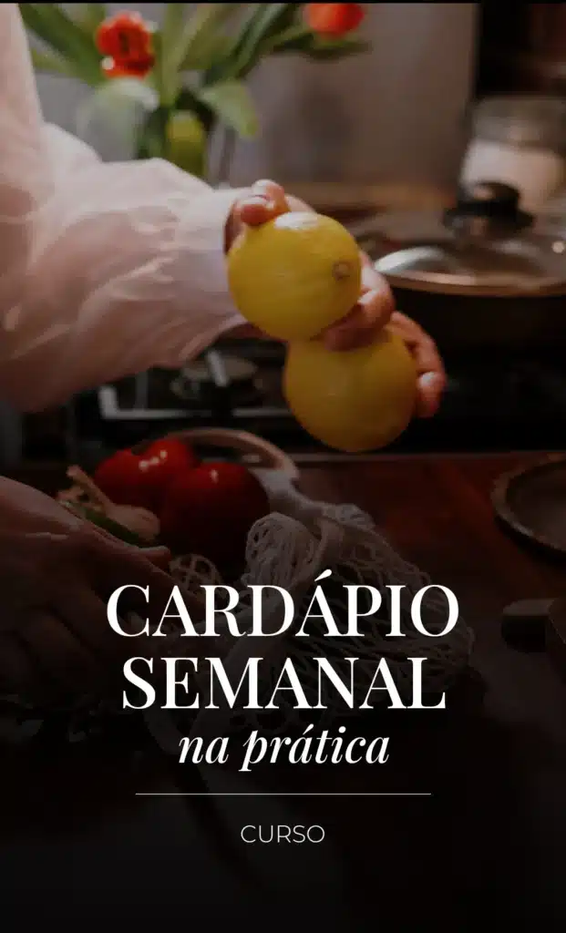 cardapio semanal na pratica